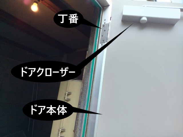 アルミ框ドア　本体・部材取付